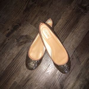 J. Crew Glitterati Ballet Flats